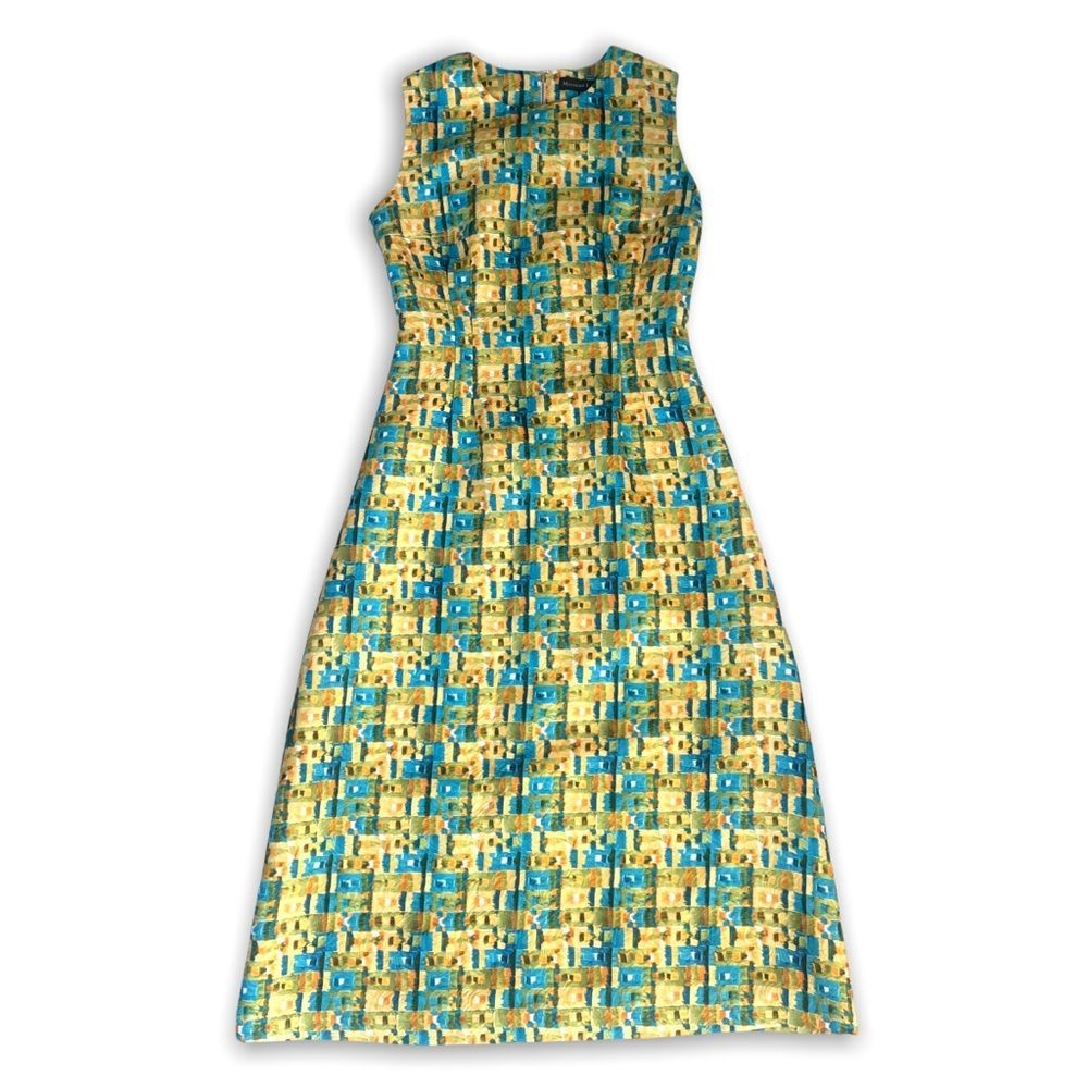 Moonaa liisaa xl color-block lined dress